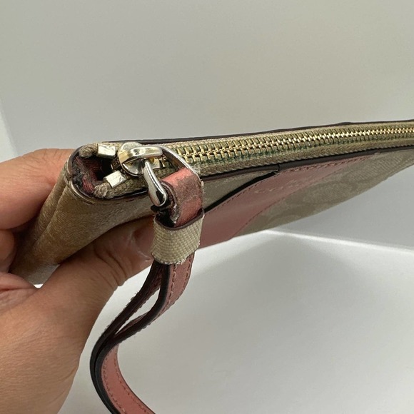 Coach Tan Coated Canvas Wristlet Bundle - Picture 10 of 11